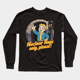 Funny Vault Boy saying Long Sleeve T-Shirt